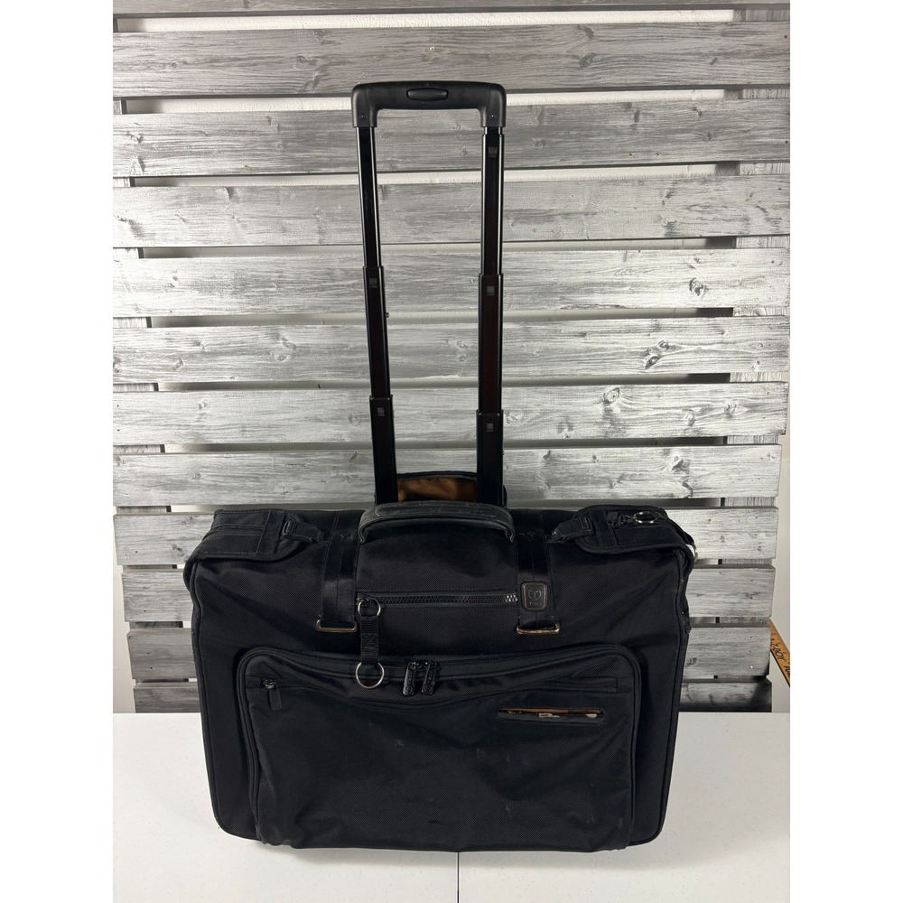 Tumi T-Tech Essential Gear Carry on Garment Bag Suitcase Wheeled 56030D Black